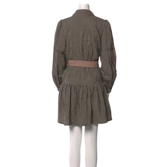 Elegant Plaid Long Sleeve Dress - Picture 2 of 8